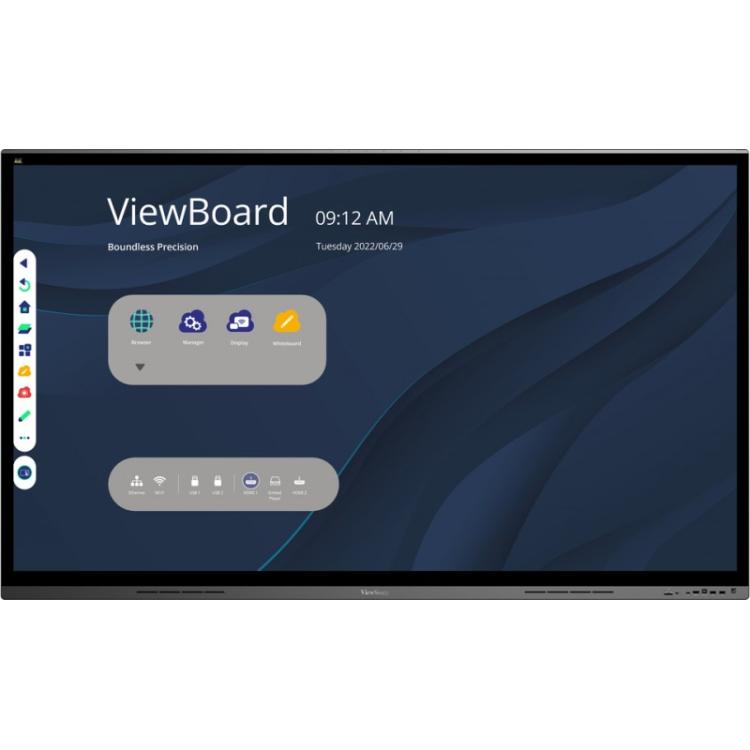 Viewsonic - IFP7562 pantalla de señalización Panel plano interactivo 190,5 cm (75") LED Wifi 350 cd / m² 4K Ultra HD Negro Panta