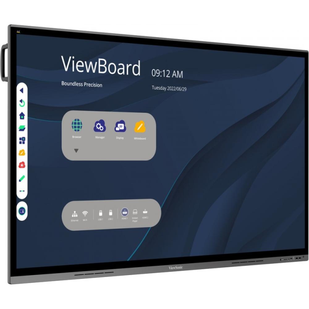 Viewsonic - IFP7562 pantalla de señalización Panel plano interactivo 190,5 cm (75") LED Wifi 350 cd / m² 4K Ultra HD Negro Panta