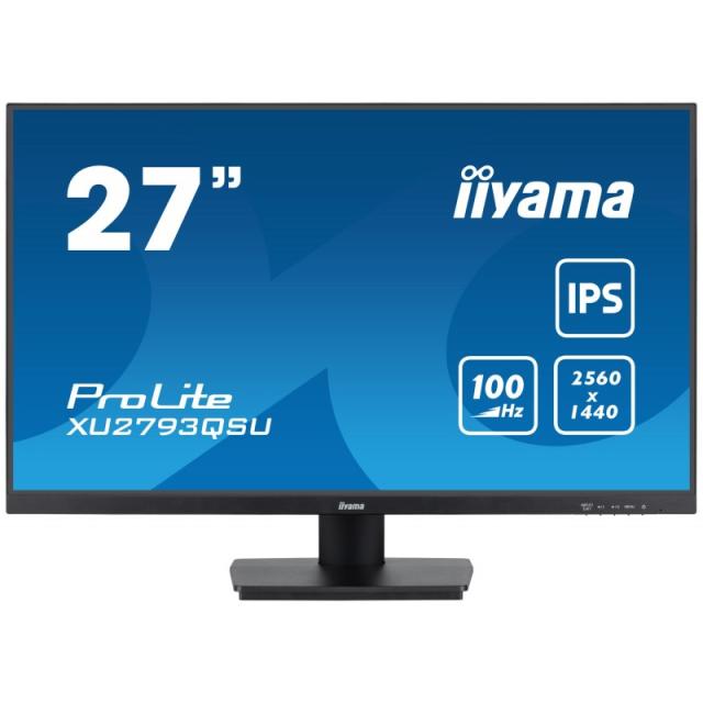 iiyama - ProLite XU2793QSU-B7 pantalla para PC 68,6 cm (27") 2560 x 1440 Pixeles Quad HD LED Negro