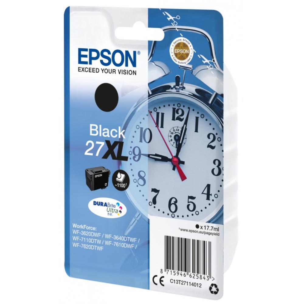 Epson - Alarm clock Singlepack Black 27XL DURABrite Ultra Ink