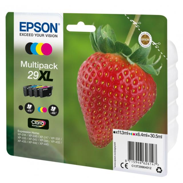 Epson - Strawberry Multipack 4-colours 29XL Claria Home Ink - C13T29964012