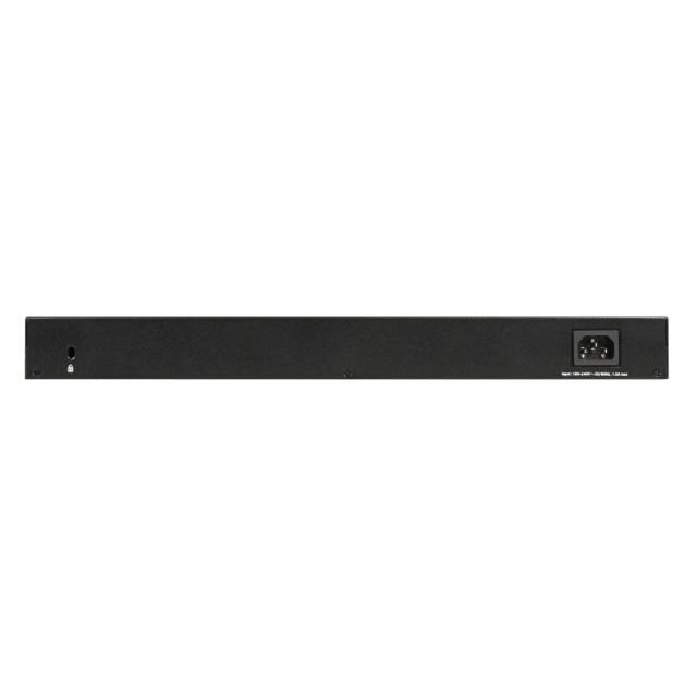 NETGEAR - GS348 No administrado Gigabit Ethernet (10/100/1000) 1U Negro