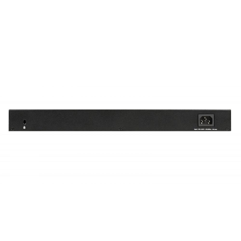 NETGEAR - GS348 No administrado Gigabit Ethernet (10/100/1000) 1U Negro