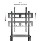TooQ - Coloso Soporte de Suelo con Ruedas para Pantalla 37"-100"