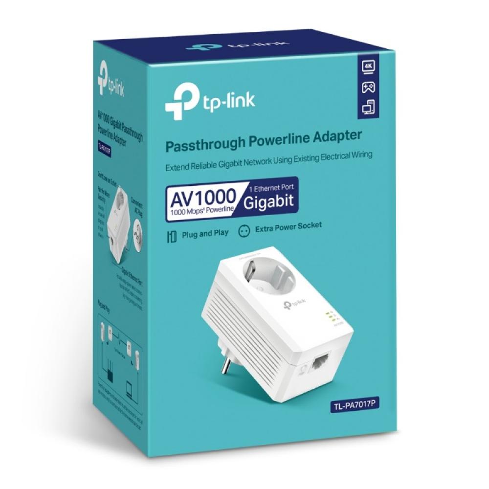 TP-Link - TL-PA7017P adaptador de red PowerLine 1000 Mbit/s Ethernet Blanco 1 pieza(s)
