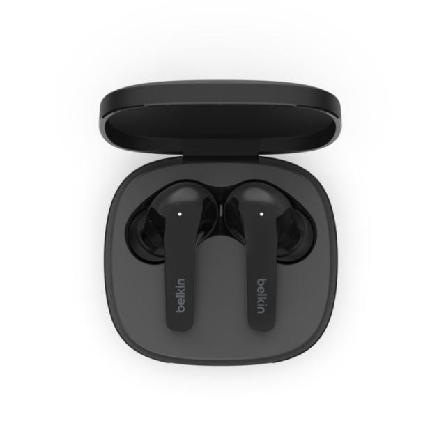 Belkin - SOUNDFORM Flow Auriculares Inalámbrico Dentro de oído Llamadas/Música USB Tipo C Bluetooth Negro