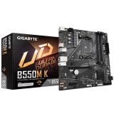 GIGABYTE - B550M K Placa base - Procesadores AMD Ryzen 5000, hasta 4733 MHz DDR4, 1xPCIe 4.0 + 1xPCIe 3.0 M.2, LAN 1GbE, USB 3.2