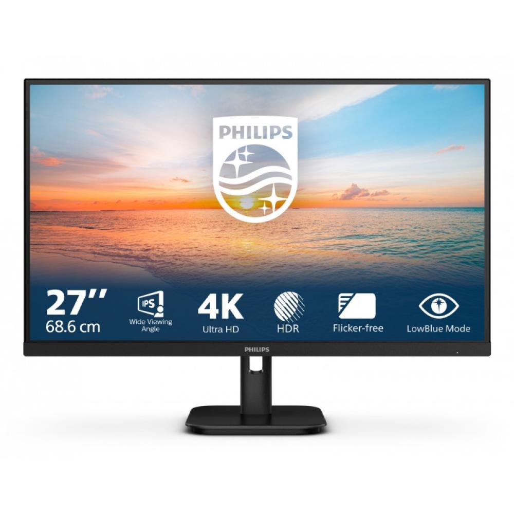 Philips - 27E1N1800A/00 pantalla para PC 68,6 cm (27") 3840 x 2160 Pixeles 4K Ultra HD LED Negro