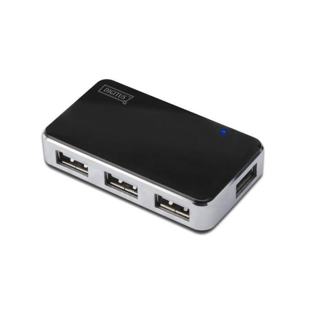 Digitus - Concentrador USB 2.0 de 4 puertos
