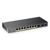 Zyxel - GS1100-10HP No administrado Gigabit Ethernet (10/100/1000) Energía sobre Ethernet (PoE) 1U Negro