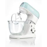 Haeger - Glass Cake 700 Batidora de varillas 700 W Color aguamarina, Blanco