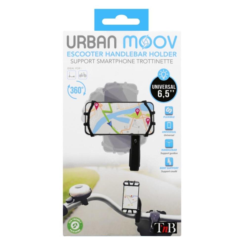 T''nB - Rotary smartphone holder for bike/e-scooter Soporte pasivo Teléfono móvil/smartphone Negro