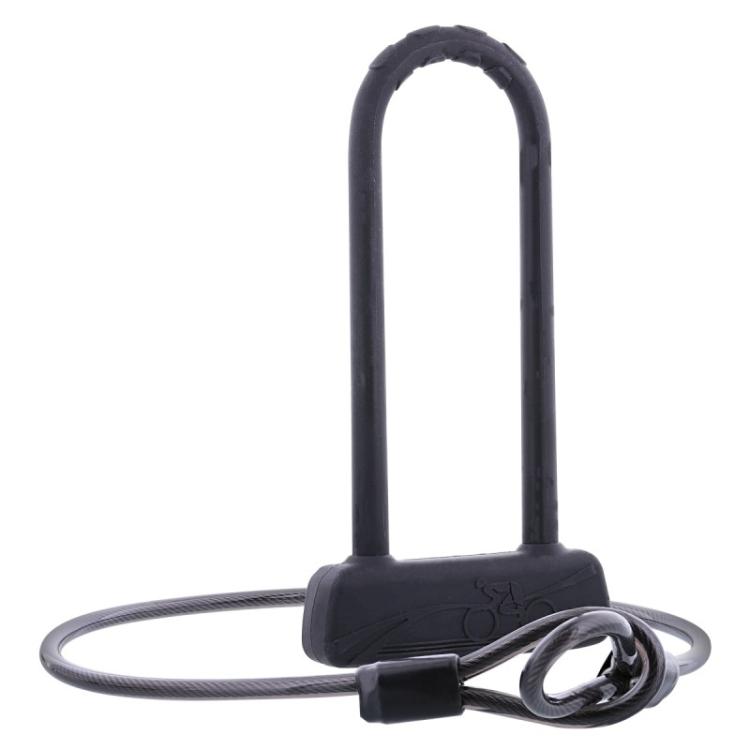 T''nB - U-lock with cable for bike /e-scooter Negro Candado en U