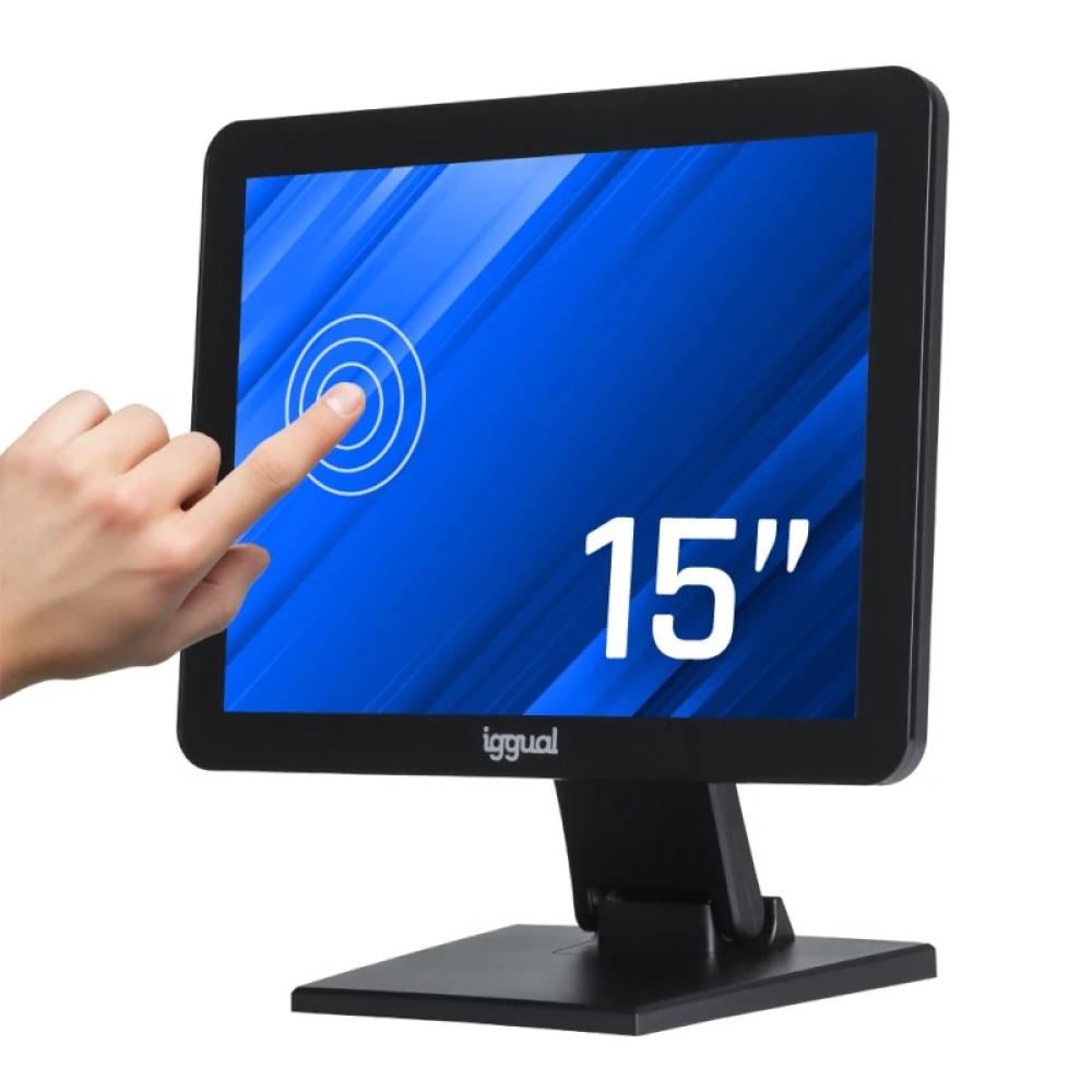 iggual - Monitor táctil capacitivo 15" VGA HDMI USB
