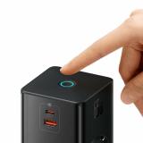 Baseus - PowerCombo Universal Negro Corriente alterna Carga rápida Interior