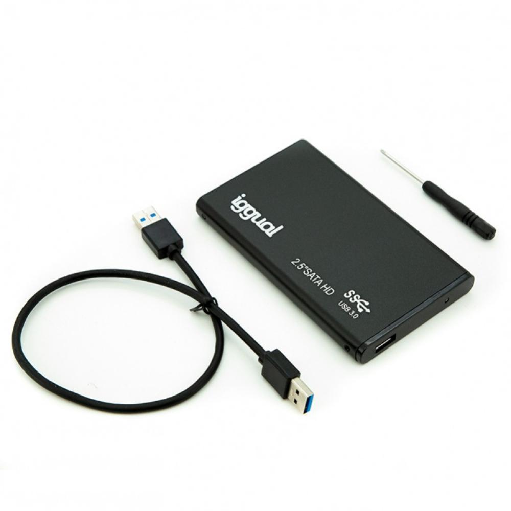 iggual - Caja externa aluminio SSD 2.5" SATA USB 3.0