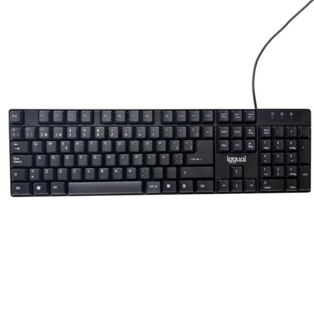 iggual - Teclado USB estándar CK-FRAMELESS-105T