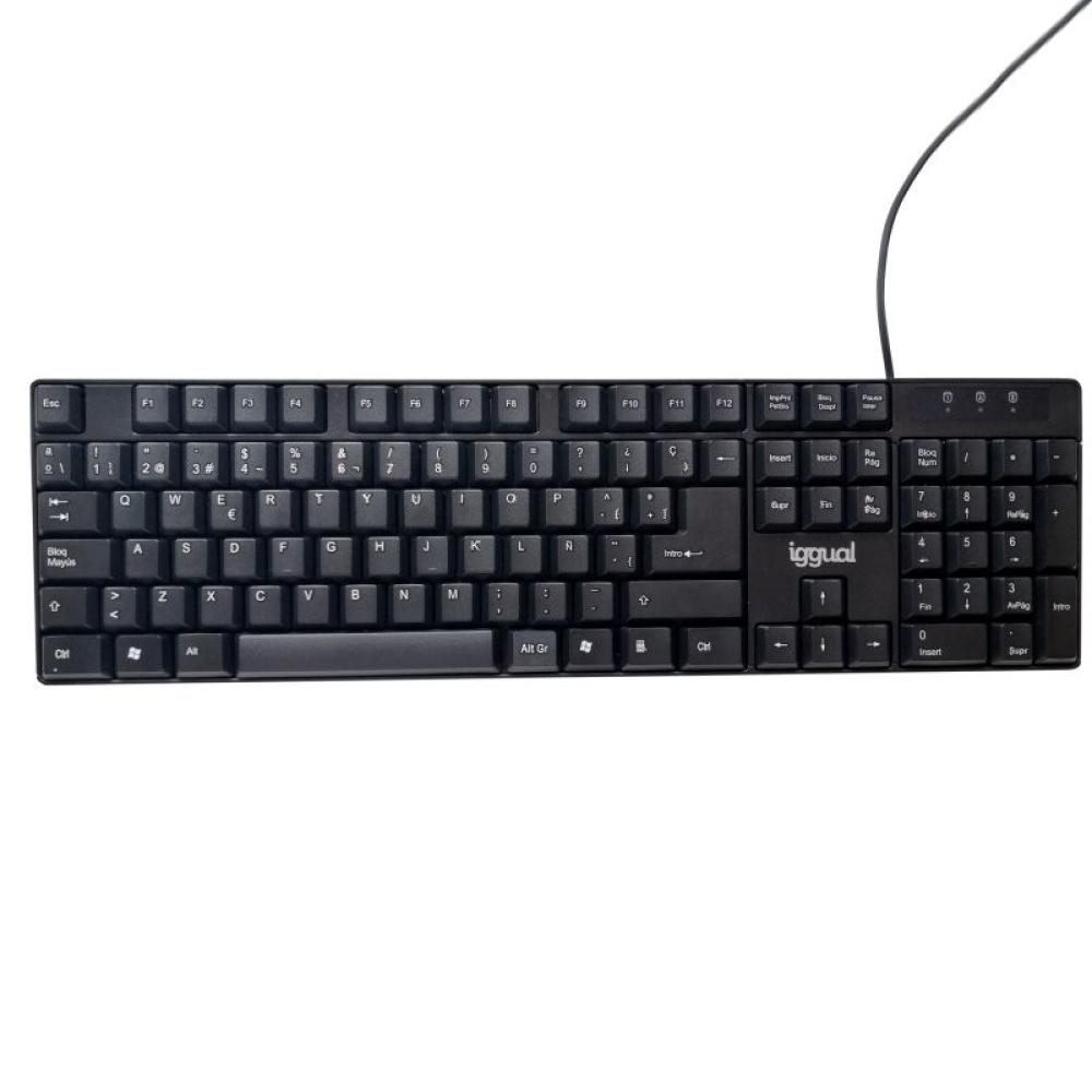 iggual - Teclado USB estándar CK-FRAMELESS-105T