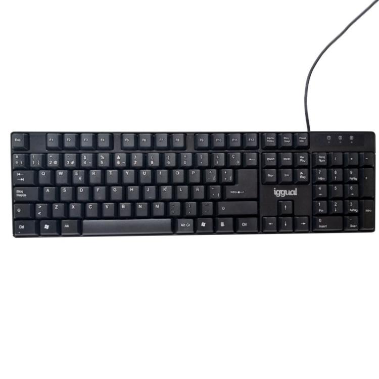iggual - Teclado USB estándar CK-FRAMELESS-105T