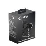 Celly - SHEER Auriculares True Wireless Stereo (TWS) Dentro de oído Llamadas/Música Negro, Transparente