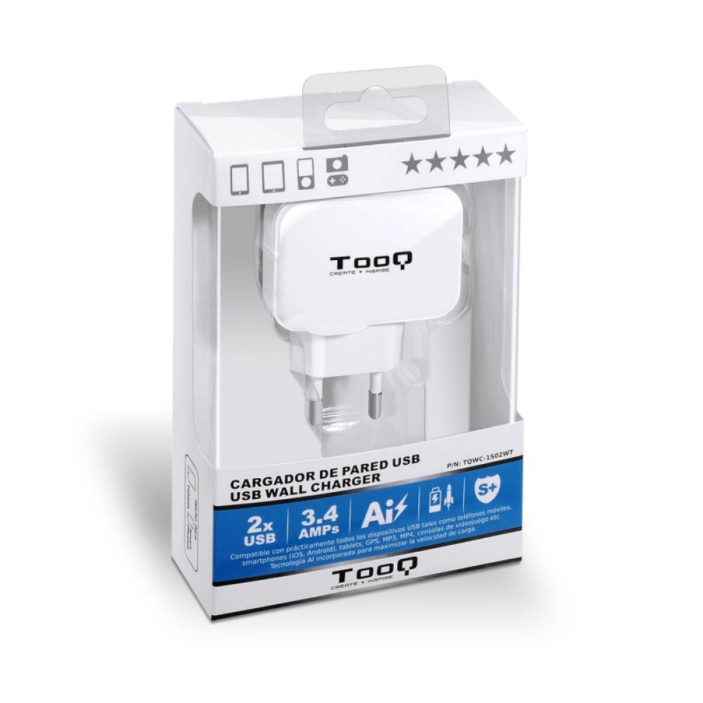 TooQ - TQWC-1S02WT cargador de dispositivo móvil GPS, MP3, MP4, Teléfono móvil, Consola de juegos portátil, Smartphone, Tableta