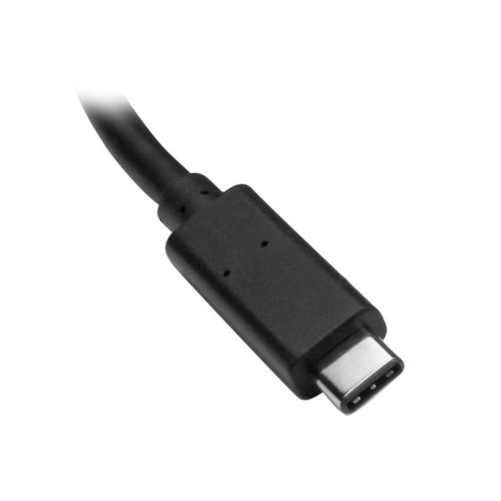 StarTech.com - Concentrador USB 3.0 de 3 Puertos con USB-C y Ethernet Gigabit - 5Gbps - Con Adaptador de Alimentación