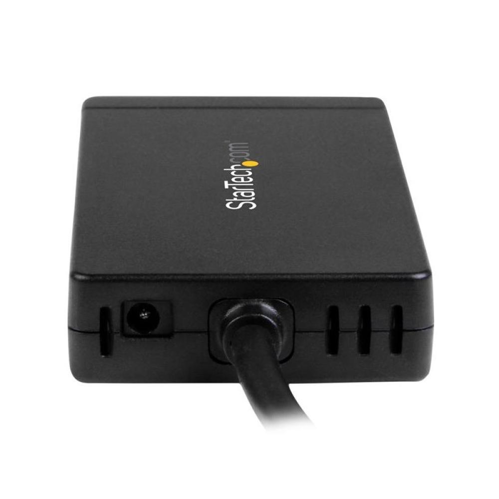 StarTech.com - Concentrador USB 3.0 de 3 Puertos con USB-C y Ethernet Gigabit - 5Gbps - Con Adaptador de Alimentación