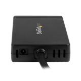 StarTech.com - Concentrador USB 3.0 de 3 Puertos con USB-C y Ethernet Gigabit - 5Gbps - Con Adaptador de Alimentación