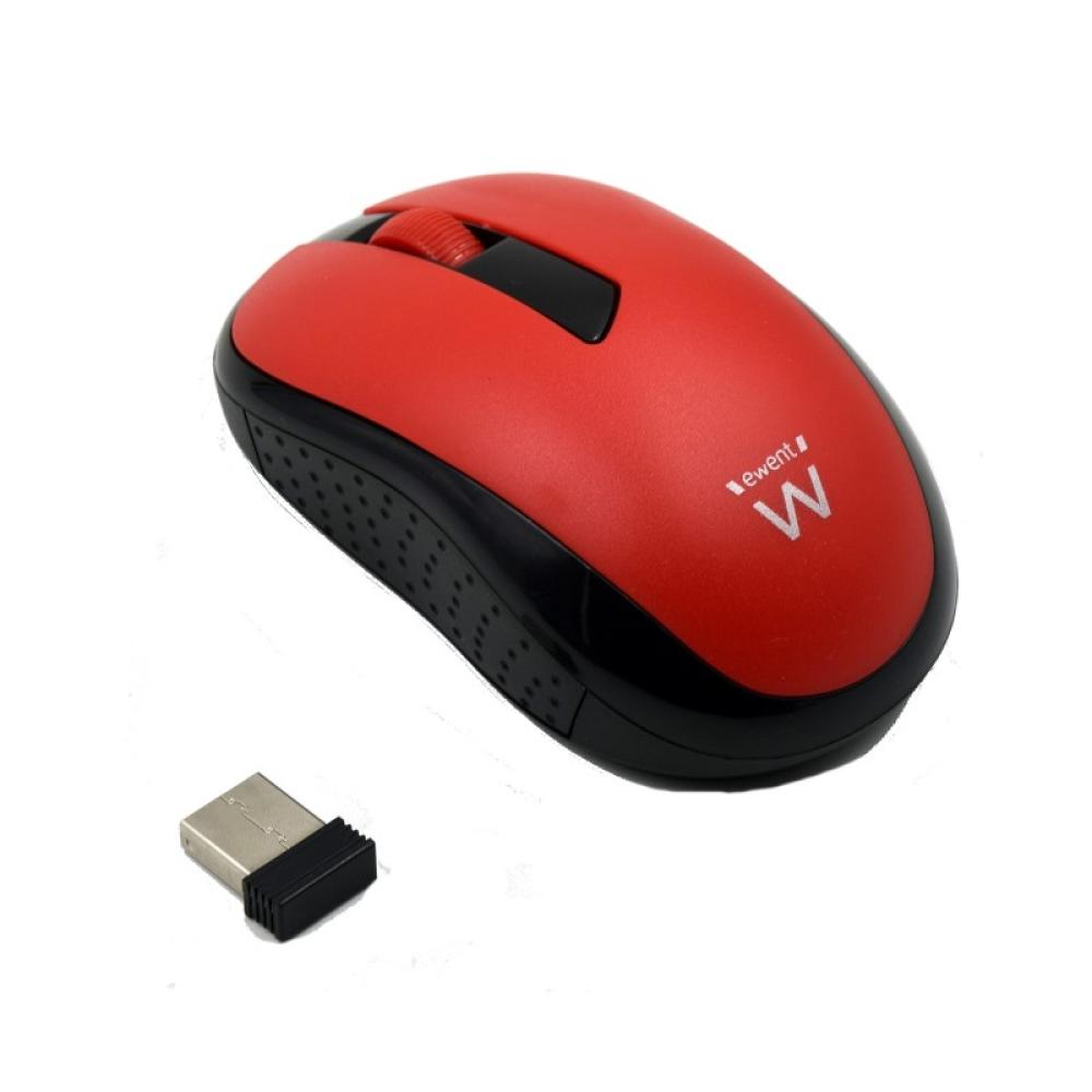Ewent - EW3226 ratón Viajes Ambidextro RF inalámbrico Óptico 1000 DPI