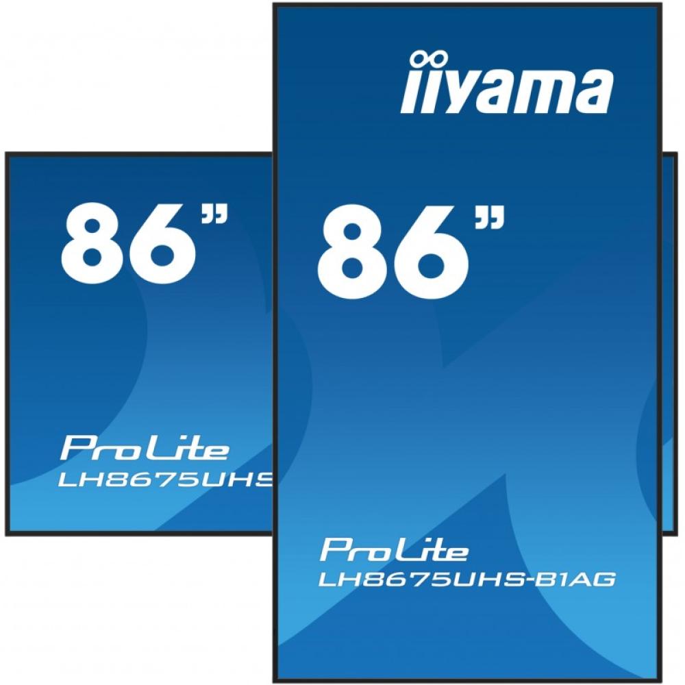iiyama - LH8675UHS-B1AG pantalla de señalización Pantalla plana para señalización digital 2,17 m (85.6") LCD Wifi 500 cd / m² 4K