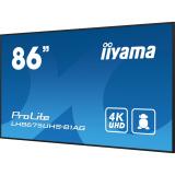 iiyama - LH8675UHS-B1AG pantalla de señalización Pantalla plana para señalización digital 2,17 m (85.6") LCD Wifi 500 cd / m² 4K