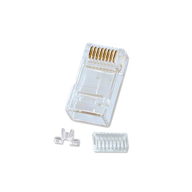 Lindy - 62430 conector RJ-45 8-pin cat.6 Transparente