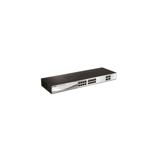D-Link - DGS-1210-20 switch Gestionado L2 Gigabit Ethernet (10/100/1000) 1U Negro