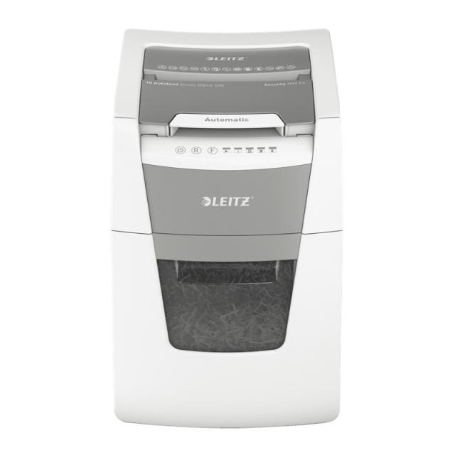 Leitz - 80110000 triturador de papel Corte cruzado 55 dB 22 cm Gris, Blanco