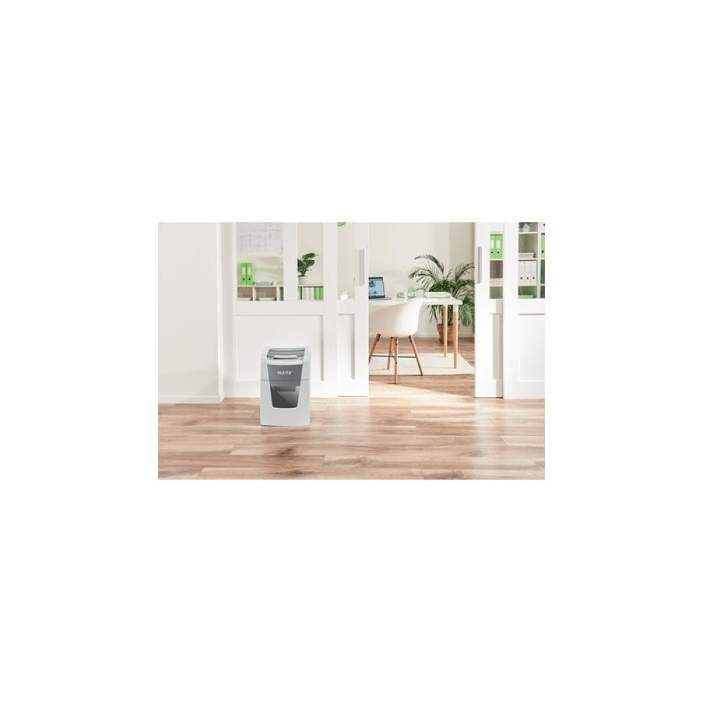 Leitz - 80110000 triturador de papel Corte cruzado 55 dB 22 cm Gris, Blanco