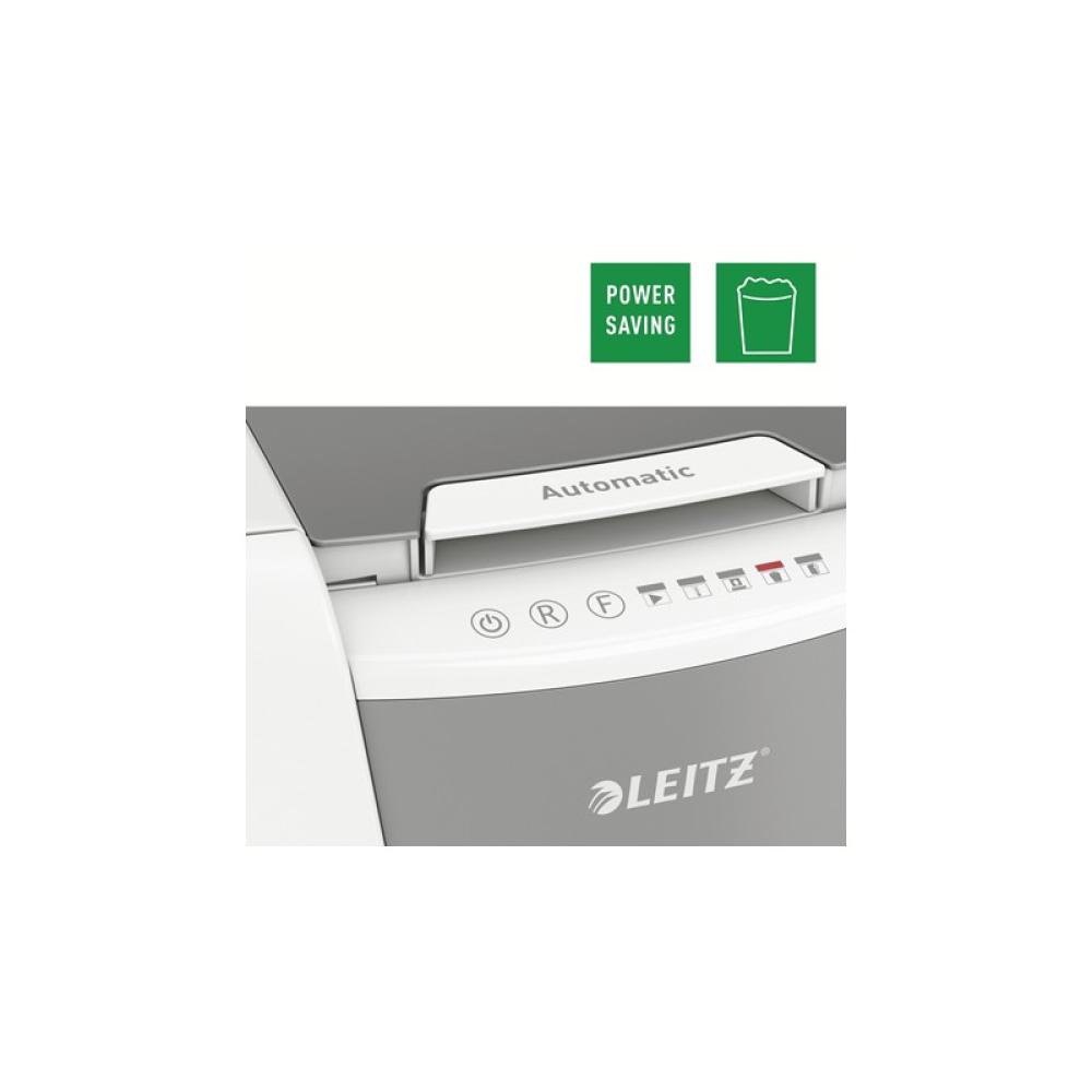 Leitz - 80110000 triturador de papel Corte cruzado 55 dB 22 cm Gris, Blanco