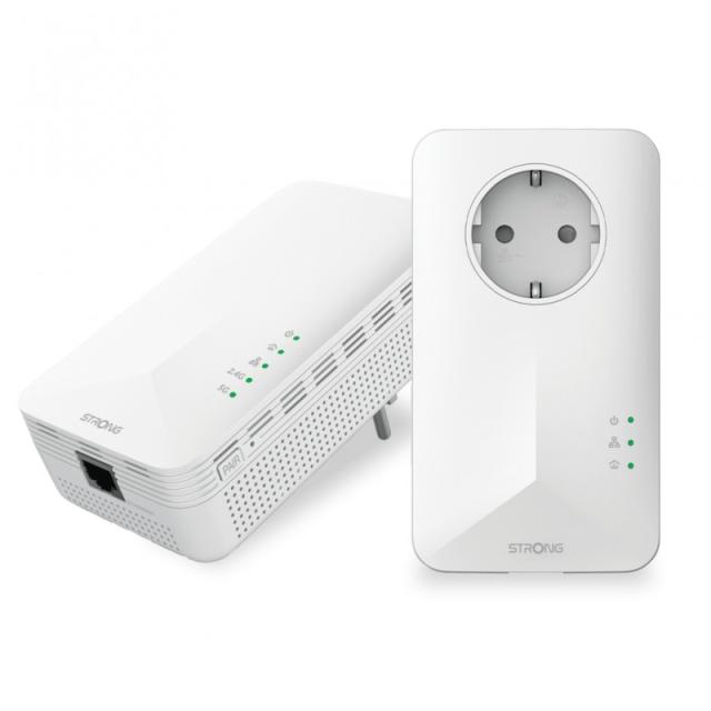 Strong - POWERL1000DUOWIFIEUV2 1000 Mbit/s Ethernet Wifi Blanco 2 pieza(s)