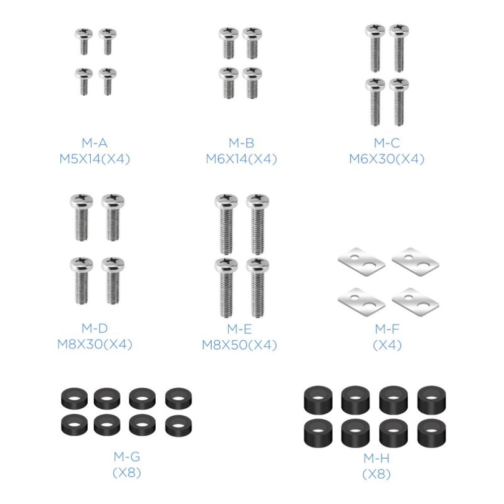 TooQ - FS20200M-B Soporte de suelo con ruedas/patas para pantallas de 60" - 105"