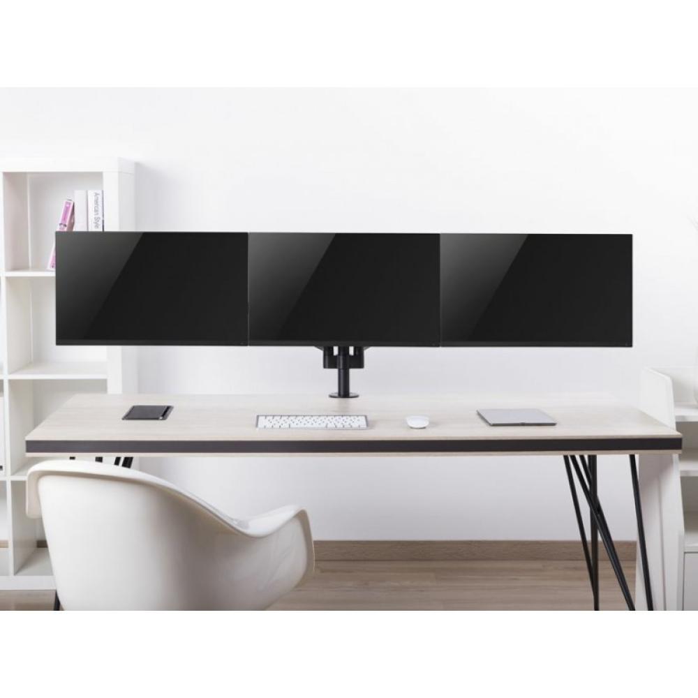 Equip - Soporte de sobremesa para monitor triple de 17"-27 - 650134