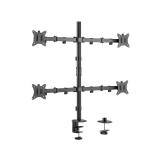 Equip - Soporte de escritorio articulado para monitor cuádruple de 17"-32