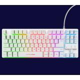 Trust - GXT 833W Thado teclado Juego USB QWERTY Español Blanco