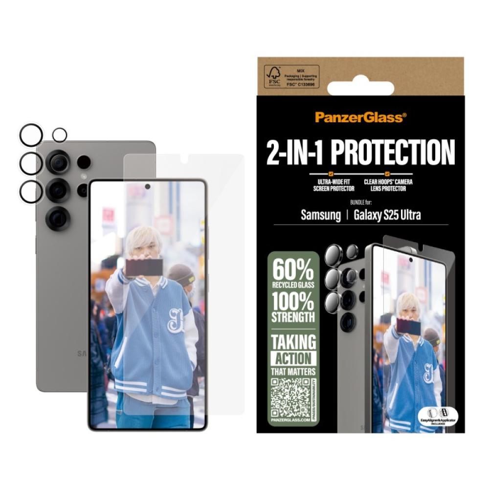PanzerGlass - 2-in-1 Protection Bundle Samsung Galaxy S25 Ultra Protector de pantalla 1 pieza(s)
