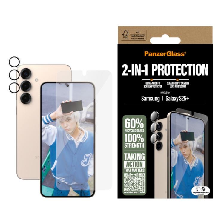 PanzerGlass - 2-in-1 Protection Bundle Samsung Galaxy S25+ Protector de pantalla 1 pieza(s)