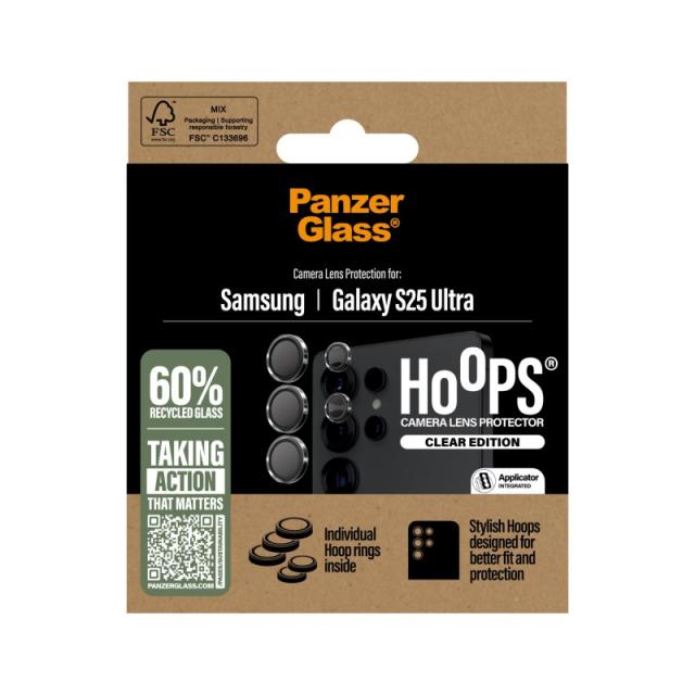 PanzerGlass - Hoops® Camera Lens Protector Transparent Samsung Galaxy S25 Ultra Protector de pantalla 1 pieza(s)