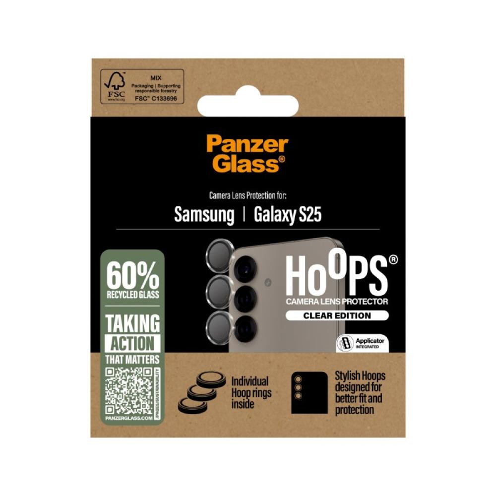 PanzerGlass - Hoops® Camera Lens Protector Transparent Samsung Galaxy S25 Protector de pantalla 1 pieza(s)