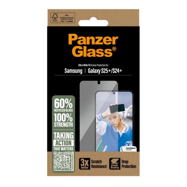 PanzerGlass - Screen Protector Samsung Galaxy S25+ / S24+ / Ultra-Wide Fit Protector de pantalla 1 pieza(s)