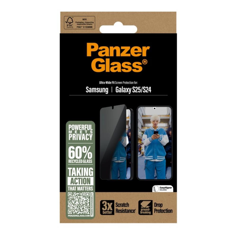 PanzerGlass - Privacy Screen Protector Samsung Galaxy S25 / S24 / Ultra-Wide Fit Protector de pantalla 1 pieza(s)
