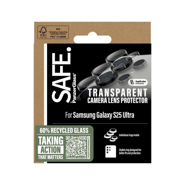 PanzerGlass - SAFE. by ® Camera Lens Protector Transparent Samsung Galaxy S25 Ultra Protector de pantalla 1 pieza(s)
