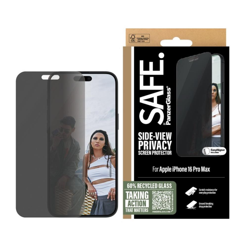 PanzerGlass - SAFE. by ® Privacy Screen Protector iPhone 16 Pro Max / Ultra-Wide Fit Protector de pantalla Apple 1 pieza(s)
