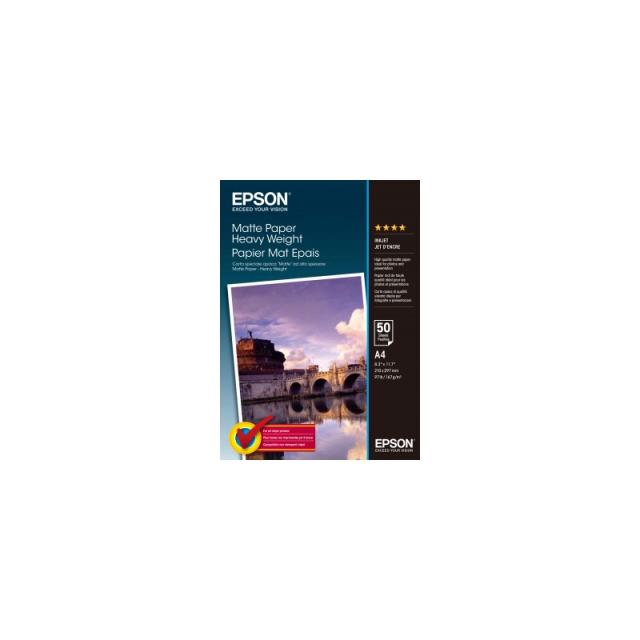 Epson - Matte Paper Heavy Weight - A4 - 50 hojas